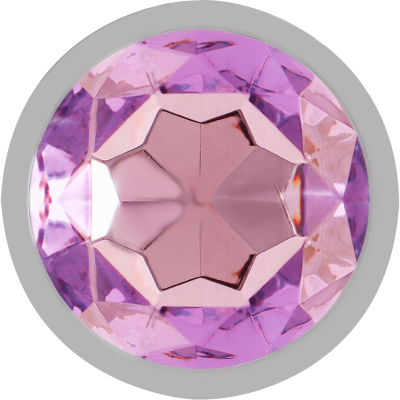 INTENSE PLUG ANAL METAL ALUMINIO CON CRISTAL VIOLETA TALLA S