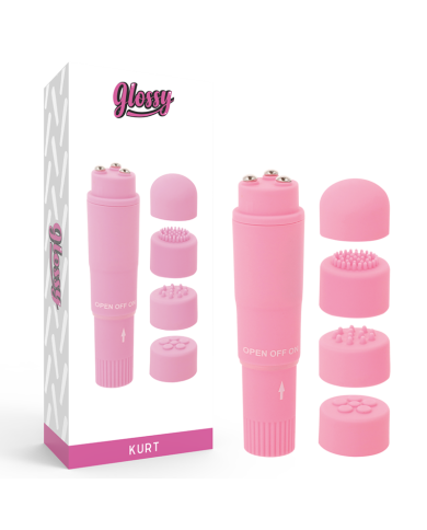 GLOSSY POCKET KURT MASAJEADOR ROSA GLOSSY POCKET KURT MASAJEADOR ROSA