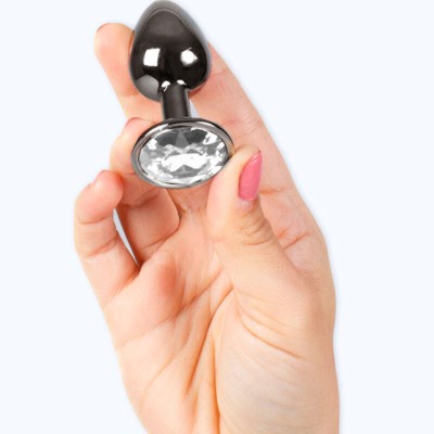 SECRETPLAY GUNMETAL BUTT PLUG TALLA S 7 CM