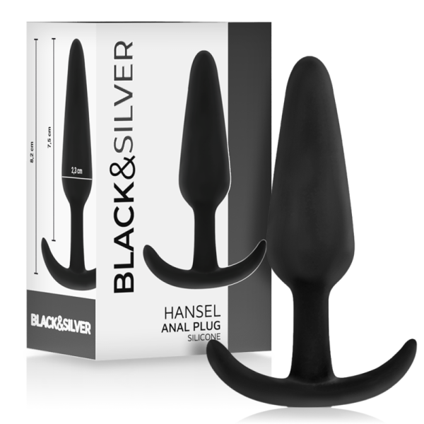 BLACKSILVER HANSEL PLUG ANAL SILICONA CON ASA PEQUENO
