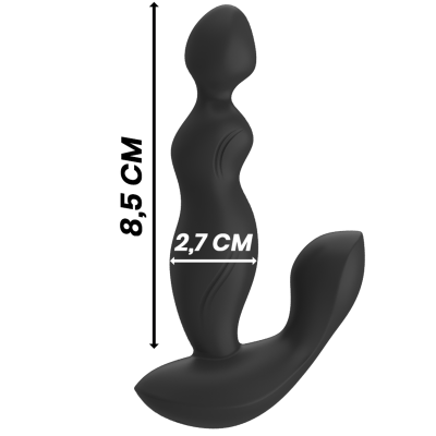BLACKSILVER CORA PLUG PROSTATICO SILICONA CONTROL REMOTO