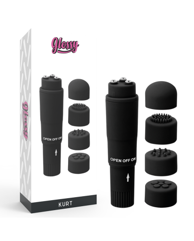GLOSSY POCKET KURT MASAJEADOR NEGRO GLOSSY POCKET KURT MASAJEADOR NEGRO