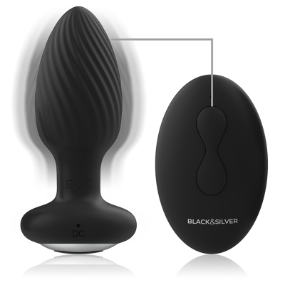 BLACKSILVER WELLS PLUG ROTADOR ANAL SILICONA CONTROL REMOTO