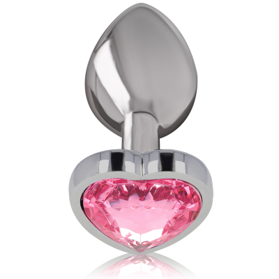 INTENSE PLUG ANAL METAL ALUMINIO CORAZON ROSA TALLA S