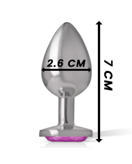 INTENSE PLUG ANAL METAL ALUMINIO CORAZON ROSA TALLA S