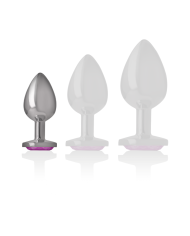 INTENSE PLUG ANAL METAL ALUMINIO CORAZON ROSA TALLA S