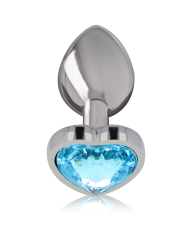 INTENSE PLUG ANAL METAL ALUMINIO CORAZON AZUL TALLA S