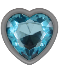 INTENSE PLUG ANAL METAL ALUMINIO CORAZON AZUL TALLA S