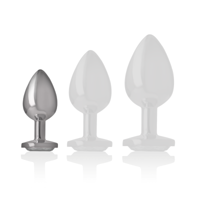 INTENSE PLUG ANAL METAL ALUMINIO CORAZON BLANCO TALLA S
