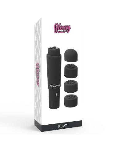 GLOSSY POCKET KURT MASAJEADOR NEGRO GLOSSY POCKET KURT MASAJEADOR NEGRO