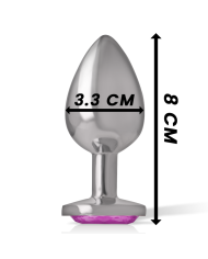 INTENSE PLUG ANAL METAL ALUMINIO CORAZON ROSA TALLA M
