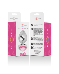 INTENSE PLUG ANAL METAL ALUMINIO CORAZON ROSA TALLA M