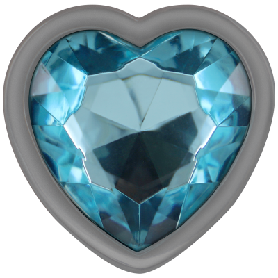 INTENSE PLUG ANAL METAL ALUMINIO CORAZON AZUL TALLA M