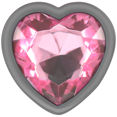 INTENSE PLUG ANAL METAL ALUMINIO CORAZON ROSA TALLA L