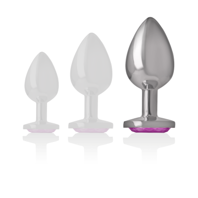INTENSE PLUG ANAL METAL ALUMINIO CORAZON ROSA TALLA L