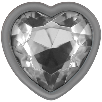 INTENSE PLUG ANAL METAL ALUMINIO CORAZON BLANCO TALLA L
