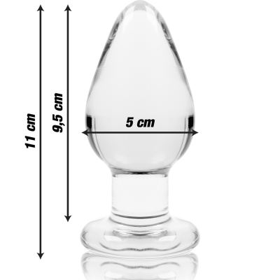 NEBULA SERIES BY IBIZA MODELO 3 PLUG CRISTAL TRANSPARENTE 11 CM O 5 CM