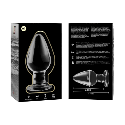 NEBULA SERIES BY IBIZA MODELO 3 PLUG CRISTAL TRANSPARENTE 11 CM O 5 CM