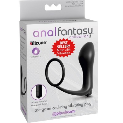 VIBRADOR CON PLUG ANAL Y ESTIMULACION PROSTATICA