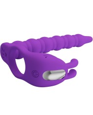 PRETTY LOVE BLACKNEY ANILLO PENE CON PLUG VIBRADOR LILA