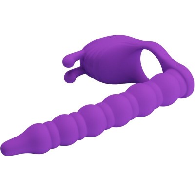 PRETTY LOVE BLACKNEY ANILLO PENE CON PLUG VIBRADOR LILA