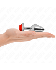 KINK PLUG ANAL ROSA ROJA TALLA M