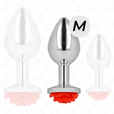 KINK PLUG ANAL ROSA ROJA TALLA M