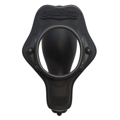 FANTASY C RINGZ ROCK HARD ANILLO POTENCIADOR CON PLUG ANAL