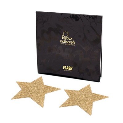 BIJOUX INDISCRETS PEZONERAS FLASH ESTRELLA DORADA