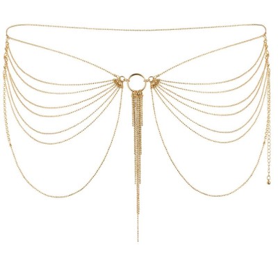 BIJOUX MAGNIFIQUE JOYA DE CADENAS METLICAS PARA CINTURA DORADA