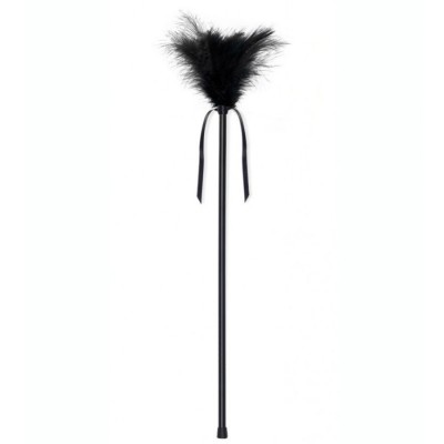 SECRETPLAY PLUMERO PLUMAS NEGRO 40 CM