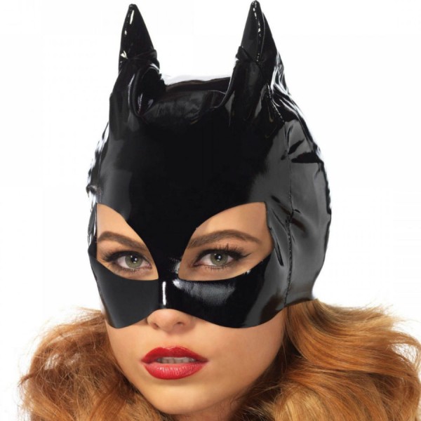 LEG AVENUE MASCARA DE CATWOMAN VINILO NEGRO