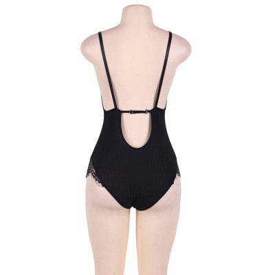 SUBBLIME TEDDY CON FRANJAS NEGRO TALLA GRANDE