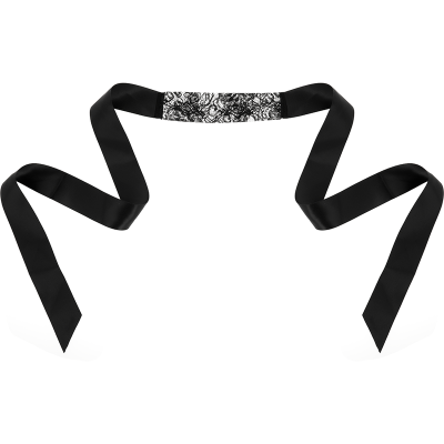 COQUETTE CHIC DESIRE ANTIFAZ ENCAJE NEGRO CINTA