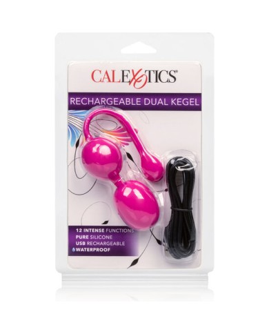 CALIFORNIA EXOTICS BOLAS DUAL KEGEL RECARGABLES ROSA