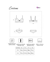 LIVCO CORSETTI FASHION CERISEMA LC 21005 BRA PANTY CORAL S M