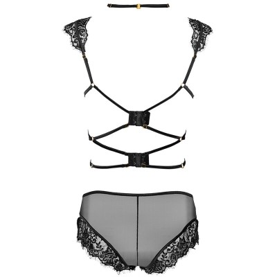 LIVCO CORSETTI FASHION PALMENOM LC 90614 SUJETADOR PANTY NEGRO S M