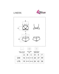LIVCO CORSETTI FASHION LINERA FOR THE SENSES COLLECTION SUJETADOR PANTY NEGRO S M