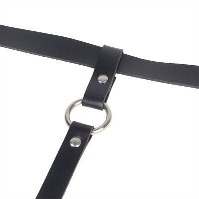 SUBBLIME ARNES DE PIERNA CADENA CUERO NEGRO TALLA UNICA
