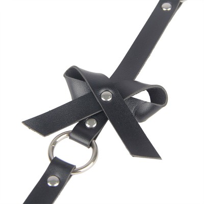 SUBBLIME ARNES DE PIERNA CADENA CUERO NEGRO TALLA UNICA