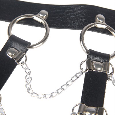 SUBBLIME ARNES DE PECHO CADENAS CUERO NEGRO TALLA UNICA