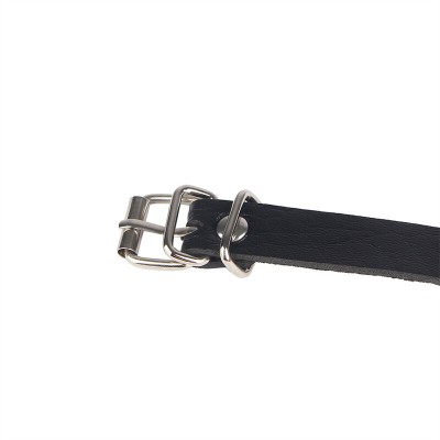 SUBBLIME CINTURON DE CADENAS ANILLAS CUERO NEGRO TALLA UNICA