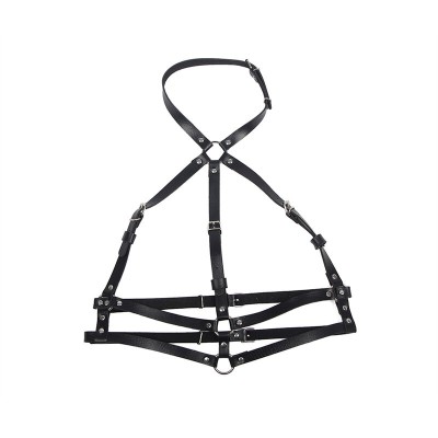 SUBBLIME ARNES DE PECHO ANILLAS DE CUERO NEGRO TALLA UNICA
