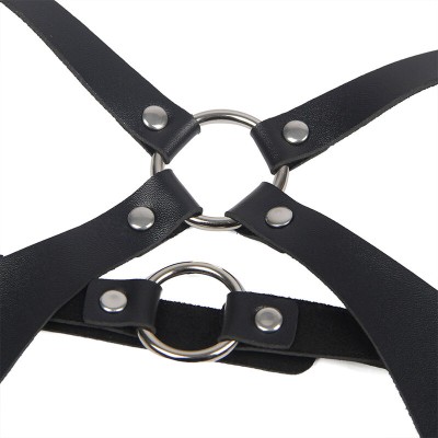 SUBBLIME ARNES CUERPO ENTERO CON HEBILLAS CUERO NEGRO TALLA UNICA