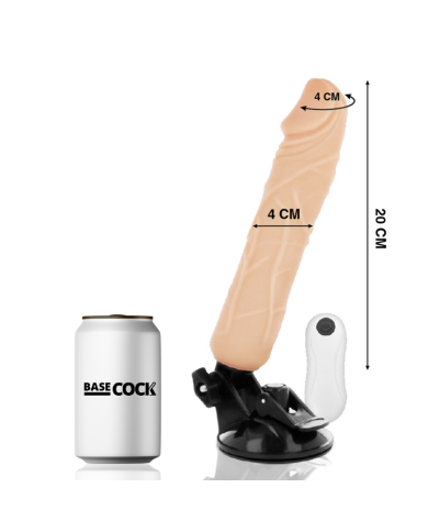 BASECOCK VIBRADOR REALISTICO CONTROL REMOTO NATURAL 20 CM O 4 CM BASECOCK VIBRADOR REALISTICO CONTROL REMOTO NATURAL 20 CM O 4 CM