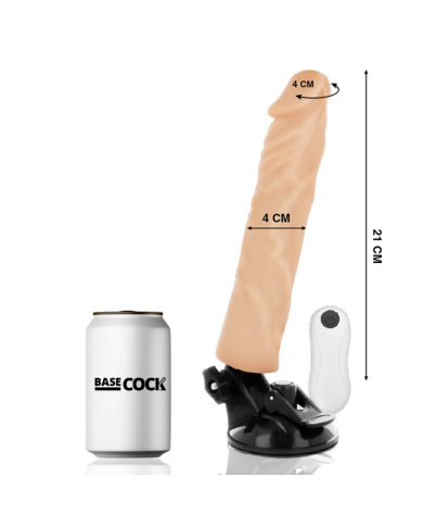BASECOCK VIBRADOR REALISTICO CONTROL REMOTO NATURAL 21 CM O 4 CM BASECOCK VIBRADOR REALISTICO CONTROL REMOTO NATURAL 21 CM O 4 CM