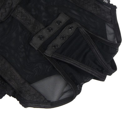 SUBBLIME TEDDY CON LIGUERO DETALLE TIRAS PECHO NEGRO S M