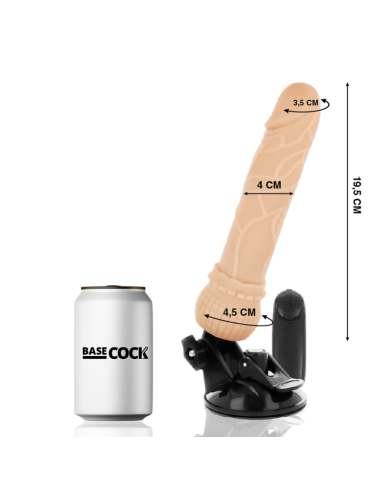 BASECOCK VIBRADOR REALISTICO CONTROL REMOTO NATURAL 195 CM O 4 CM BASECOCK VIBRADOR REALISTICO CONTROL REMOTO NATURAL 195 CM O 4 CM