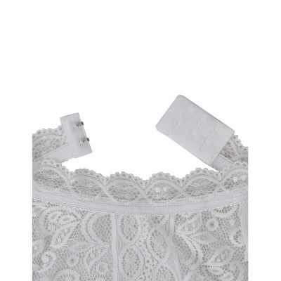 SUBBLIME 953867 BODY DE ENCAJE BLANCO L XL
