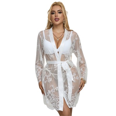 SUBBLIME 954376 CAMISON DE MANGA LARGA CON DISENO FLORAL BLANCO L XL